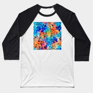 Rainbow flowers 3 Baseball T-Shirt